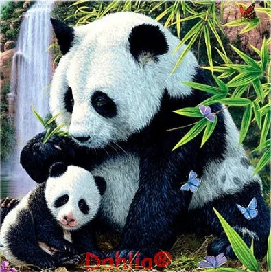 Панда животное искуссное рукоделие вышивка DIY DMC наборы вышивки крестиком ремесла 14 CT без рисунка Декор для дома своими руками