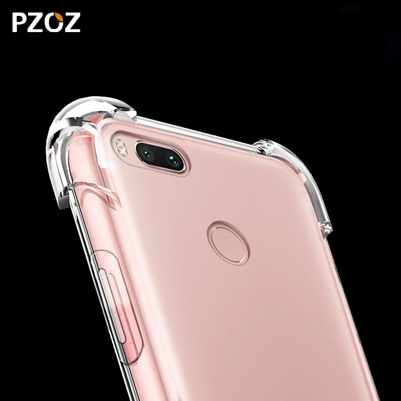 Чехол PZOZ для xiaomi mi a1 силиконовый роскошный мягкий ТПУ чехол a2 lite Противоударная