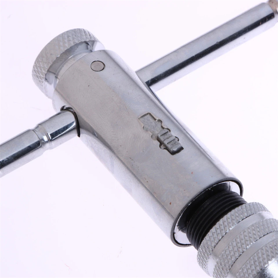 

Hot 5Pcs/set Adjustable M3-M8 T-Handle Ratchet Tap Wrench Machinist Tool Screw Thread Plug Tap Machinist Tool