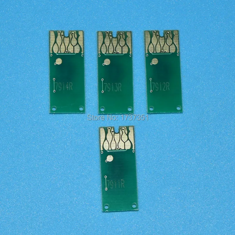 

1 Set 4 color t7901 t7901-t7904 ARC chip for epson wf-5620 wf-4640 wf-4630 wf-5110 wf-5190 wf-5690 printer refill ink cartridge