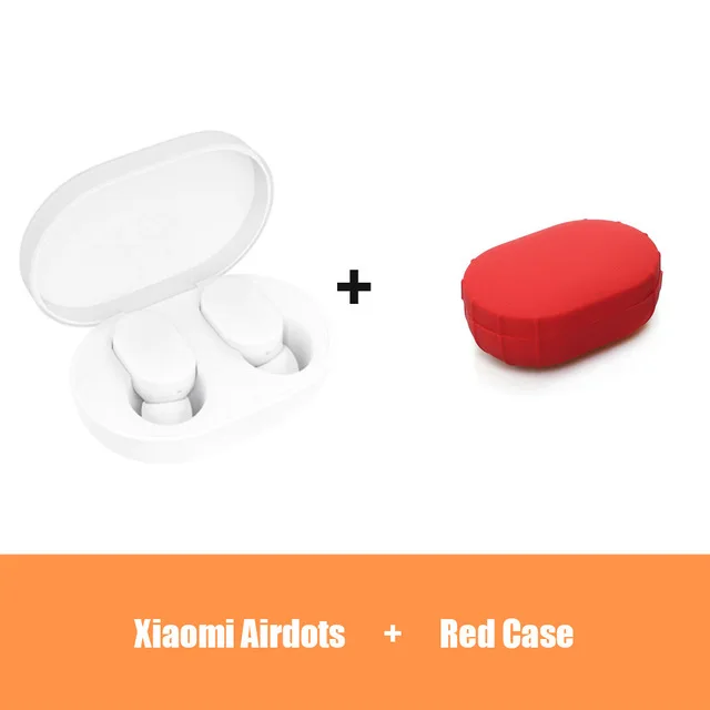 Air Add Red Box Mi jia AirDots bluetooth наушники TWS новейшая гарнитура наушники Handsfree smart AI управление mi jia mi наушники для Android iOS - Цвет: Air Add Red Box