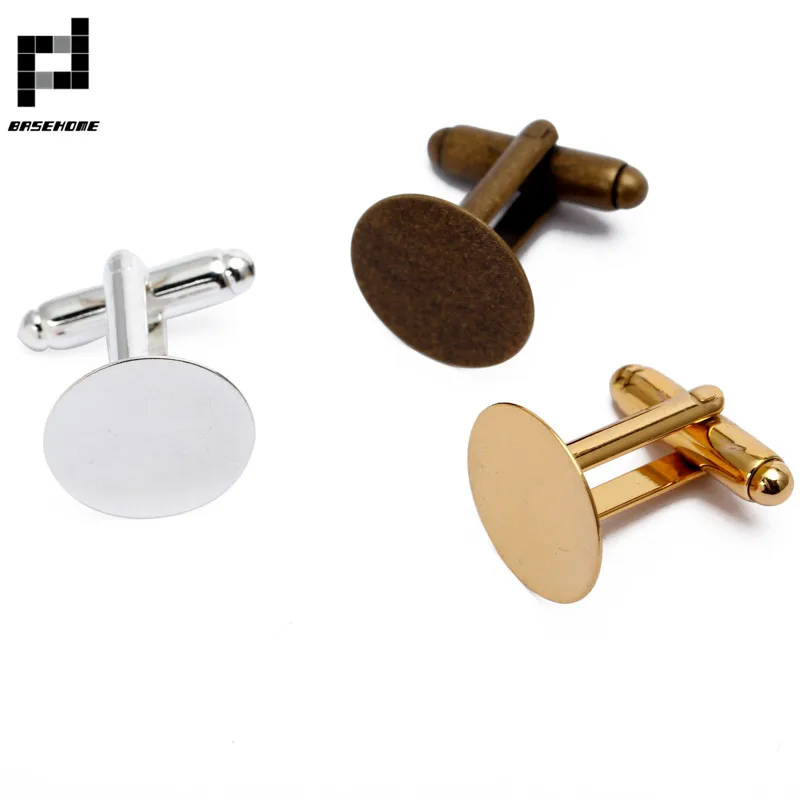 Пустая круглая подставка для украшений сделай сам Базовое покрытие с серебряным