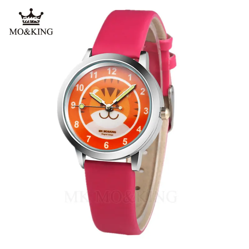 luxury brand women tiger children's boys girls kids Cartoon dog Quartz wrist watch Clock gifts bracelet relojes synoked kittyed |