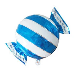 Striped blue Новые конфетные фольгированные гелиевые шары воздушные шары Свадебный декор балон mariage воздушные шары с днем рождения воздушные шары события - Цвет: Striped blue