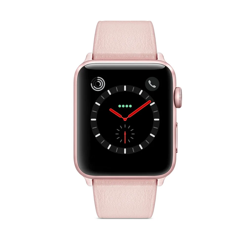 Ремешок кожаный для Apple Watch Band 38 мм 42 40 44 классический браслет с цветной пряжкой