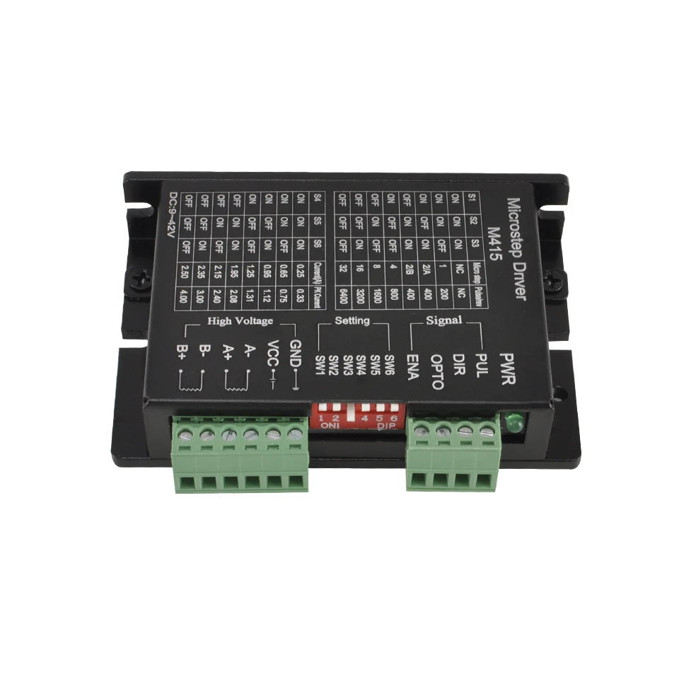 3 шт./лот микро шаговый двигатель драйвер M415 контроллер для 42/57 DC 9-42V Nema17 Nema23