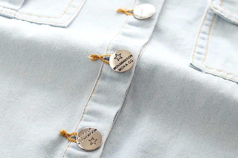 Infants and young children summer new cotton jumpsuit children's single-breasted denim shorts | Детская одежда и обувь