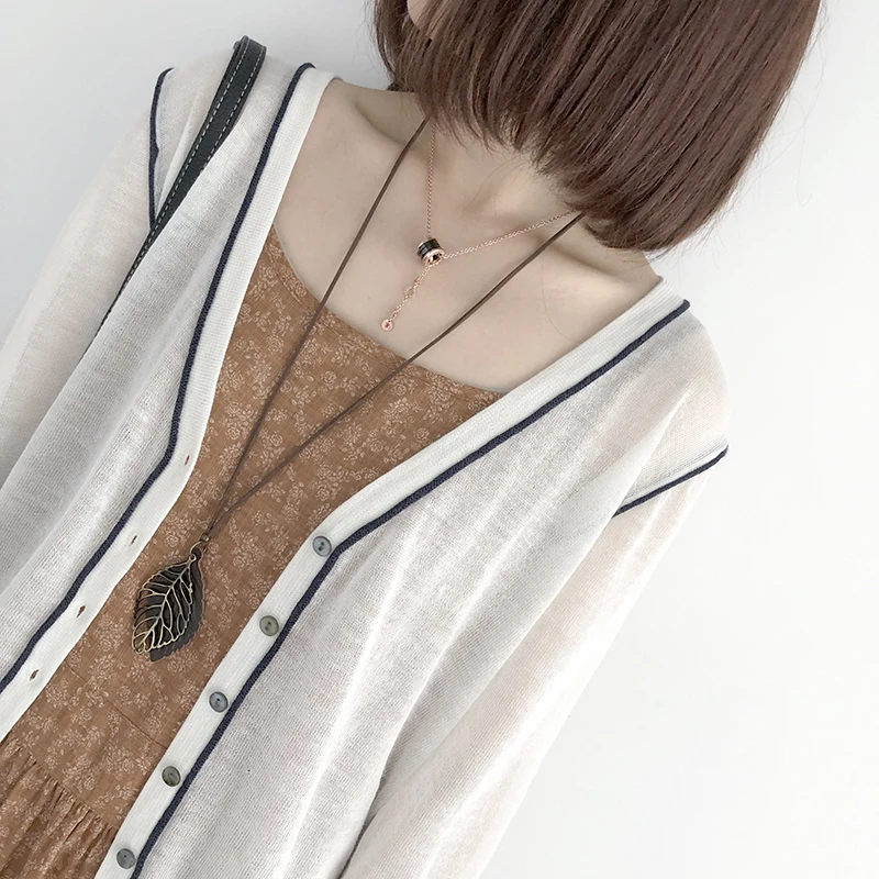 Женский хлопковый солнцезащитный крем Женские топы 2019 лето весна кардиган три