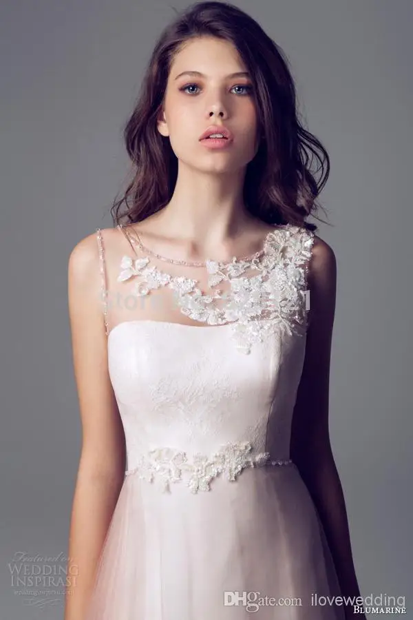 Unusual Evening Dresses Cheapest Lace Open Back Kids A-Line Floor-Length Built-In Bra Appliques None Scoop Sleeveles 2015 Outlet | Свадьбы и