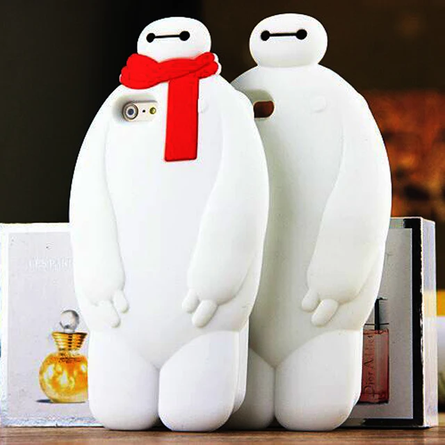 2016 3D Япония мультфильм животных 5S baymax мягкий силиконовый чехол обложка Для