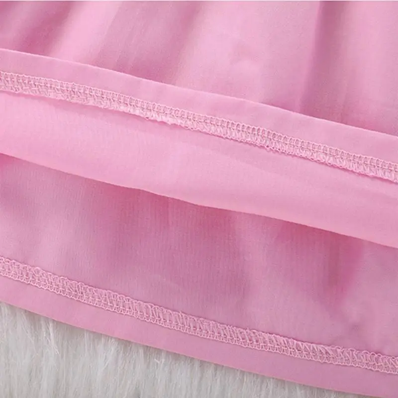 Летние платья для новорожденных девочек милое розовое платье Детская одежда с