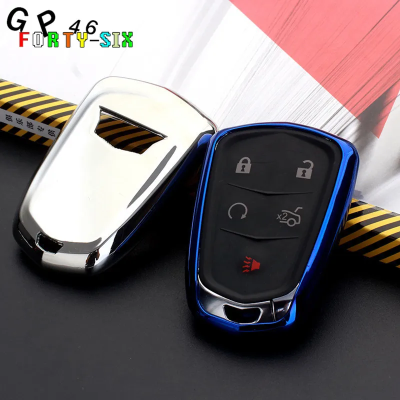GPFORTYSIX Мягкий ТПУ чехол для автомобильного ключа Чехол Cadillac CTS ATS 28T V coupe SRX Escalade srx