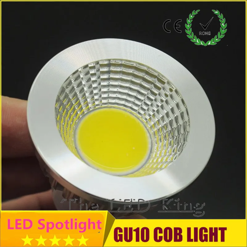 Диммируемая Светодиодная лампа GU10 CREE 9 Вт/12 Вт/15 Вт мощный светодиодный прожектор