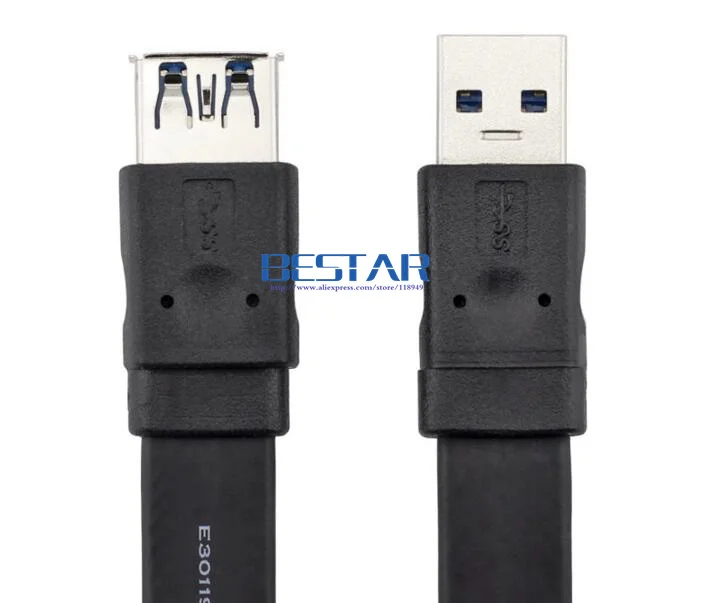 USB3.0 5 Гбит/с Стандартный USB 3,0 «Папа-папа» женские туфли на плоской подошве кабель лента кабель-удлинитель 30 см 60 см 100 см 150 см 180 см 300 см 1 м 3 м