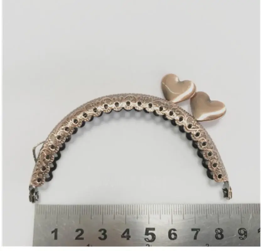 10 шт. 8,5 см металлическая пряжка для сумки DIY принадлежности для шитья ручной работы металлическая рамка для кошелька с замком для поцелуя Рамка сцепления AU090