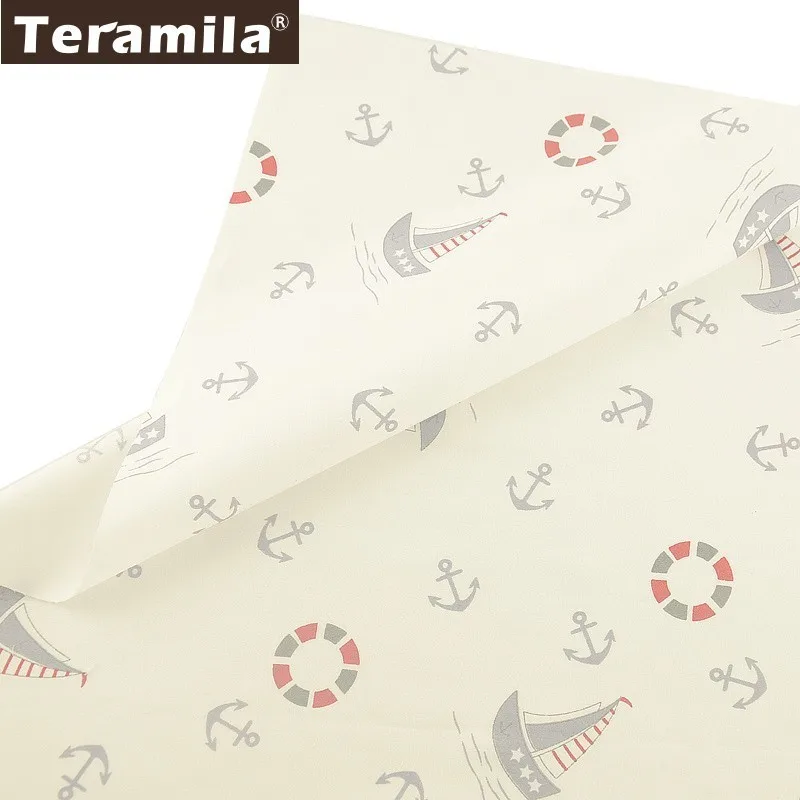 Teramila 100% хлопок ткань метр Sen Anchor дизайн DIY лоскутное одеяло платье простыня