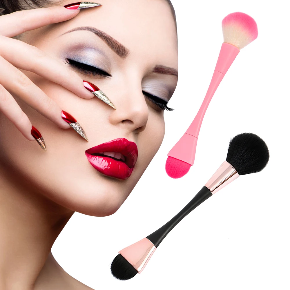 Двухсторонняя Кисть для макияжа 1 шт. инструмент основы бровей подводки глаз