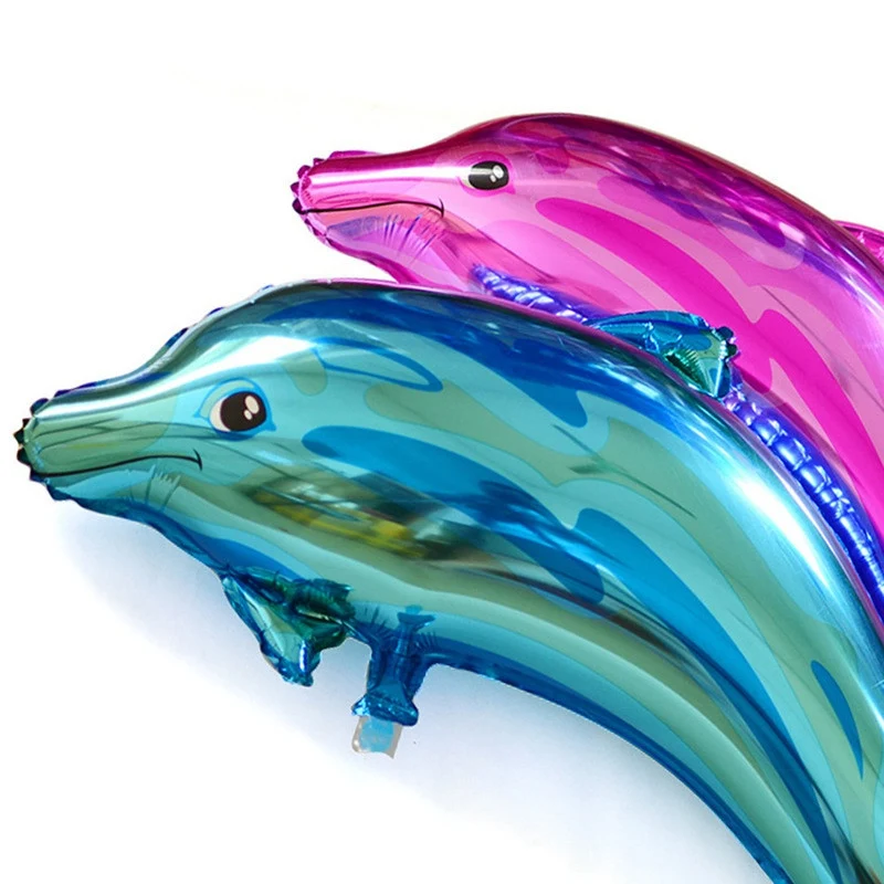10 шт Большой дельфин фольга шары Алюминиевые надувные гелиевые классические