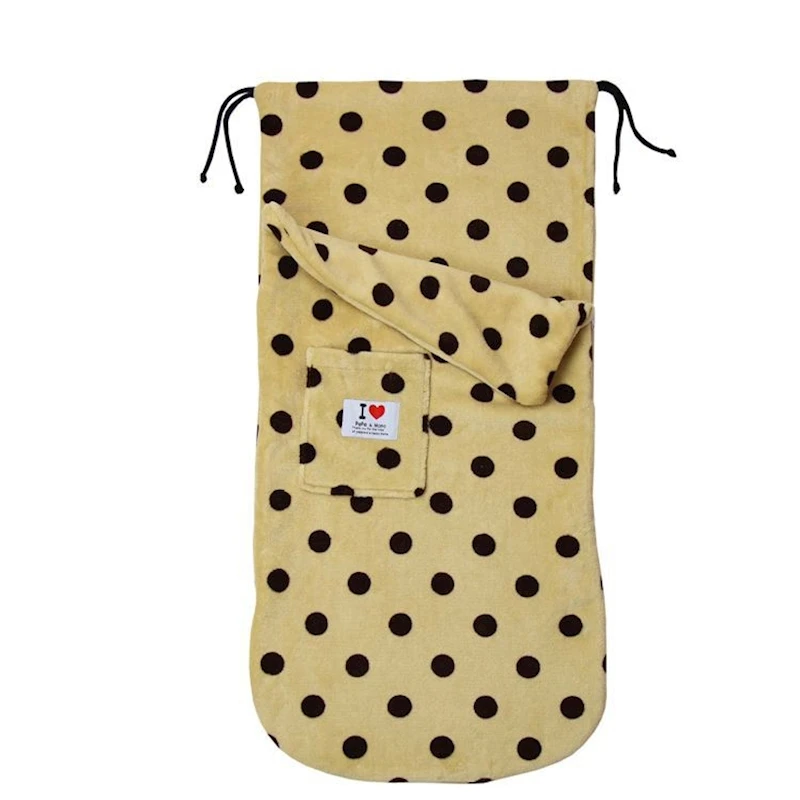 Однотонный теплый конверт MYUDI для детей флисовый спальный мешок новорожденных