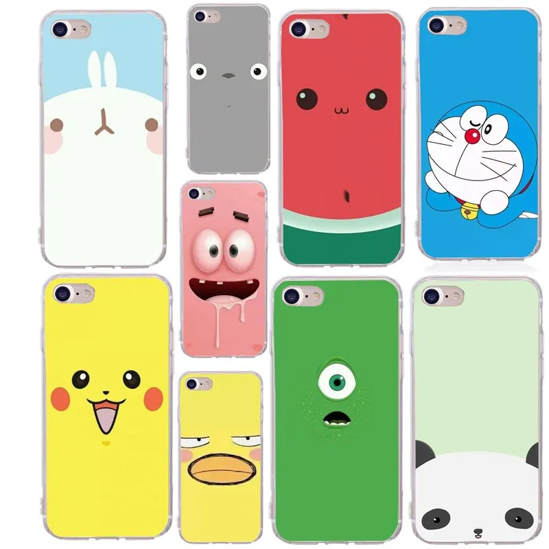 Чехлы с изображением кролика кошки желтой утки панды для iphone x красочные животные