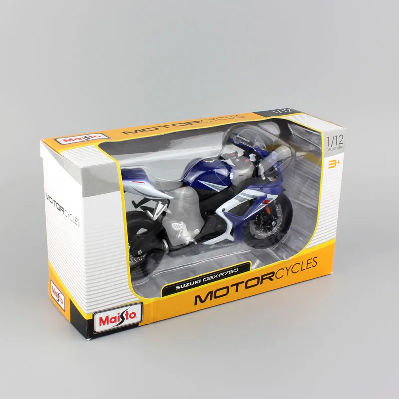 Masito Детские 1:12 Масштаб suzuki GSX R750 металлические Литые модели мотоцикла мини гоночный автомобиль спортивный Мотор велосипед Gixer двигатель детские игрушки