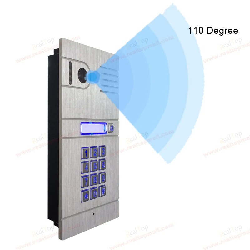 3G 4G/ Wi Fi IP домофон двусторонняя связь и Удаленная разблокировка дверей глобальный