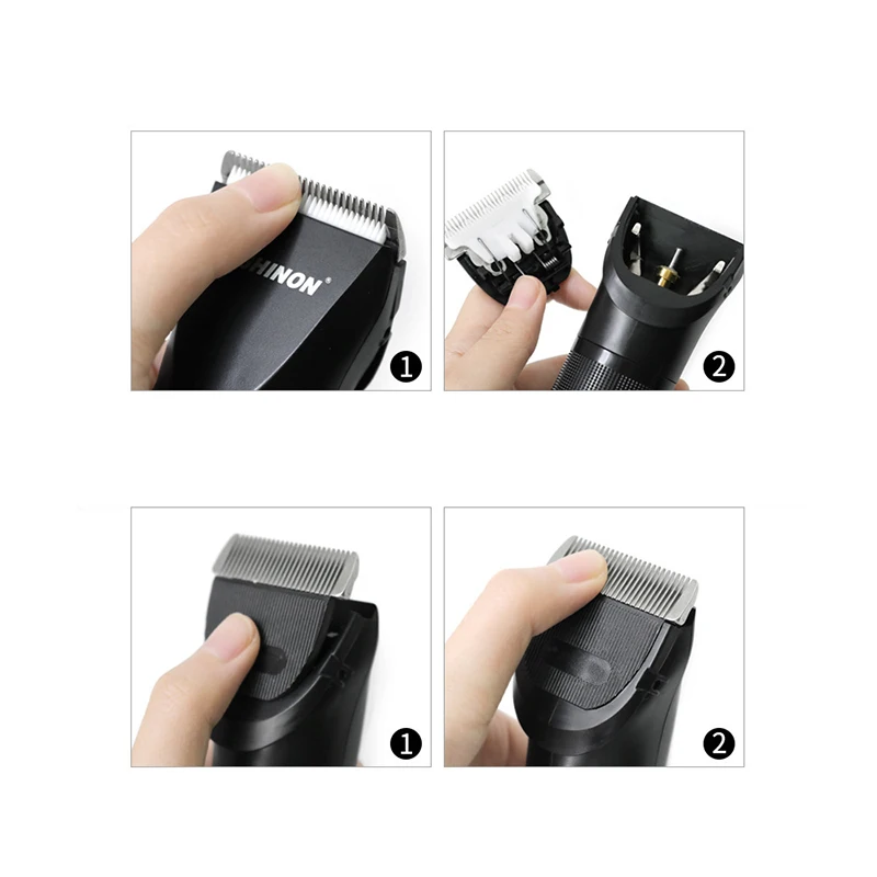 Shinon Cordless &amp Rechargeable Hair Trimmer Clipper Set Beard Cutting Machine Kit Eu Plug | Trimmers
