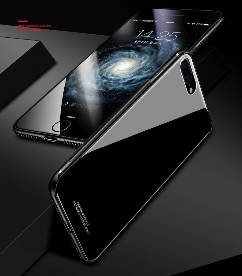 Чехол из закаленного стекла MAKAVO для iPhone XS Max 8 Plus 7 X, роскошный гибридный чехол на заднюю панель, противоударный жесткий чехол для iPhone8 XR