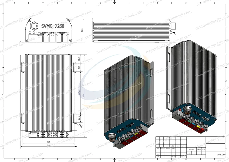 Sabvoton SVMC7260 1500W 48 V-72 V dc контроллер двигателя с Bluetooth для продажи