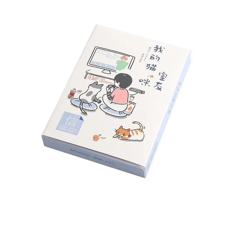 28 листов/набор бумажная открытка Мой друг и милая кошка Lomo поздравительная