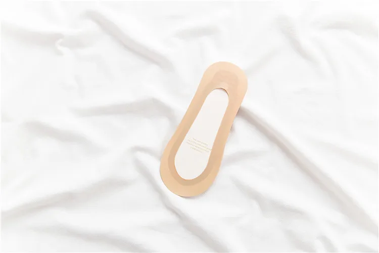 Beige Супертонкие однотонные кружевные носки-тапочки; женские носки; модные хлопковые носки; 1 пара; красивые невидимые женские носки; сезон лето - Цвет: Beige