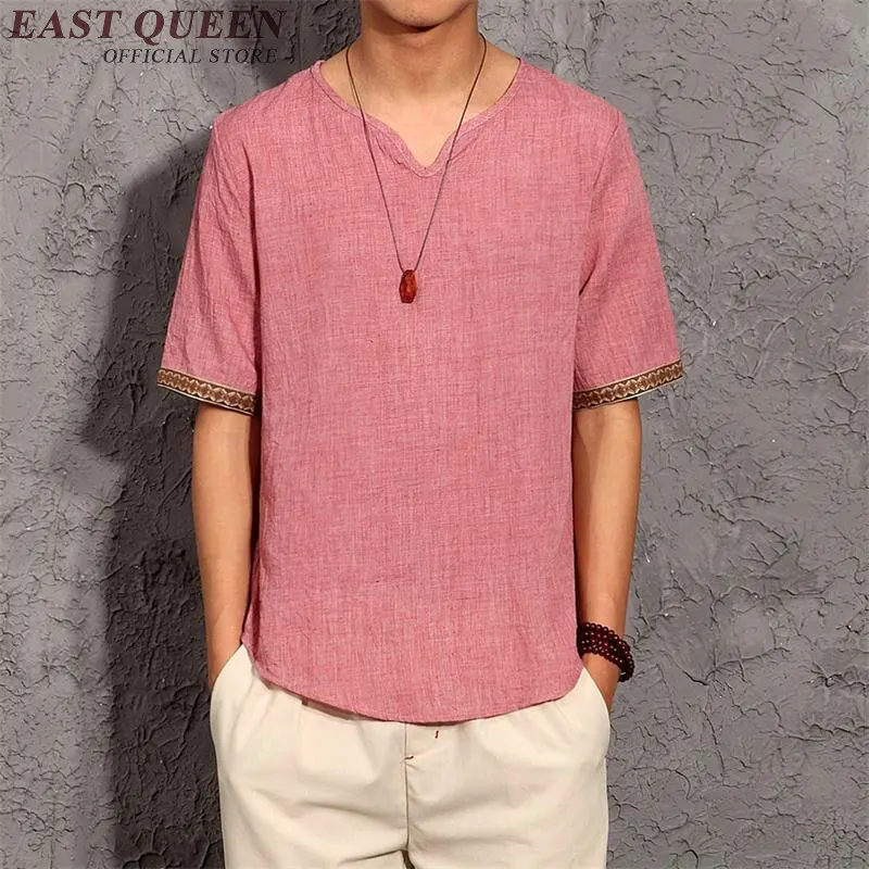 Мужская льняная рубашка мужская одежда из льна футболки мужские лучшие бренды