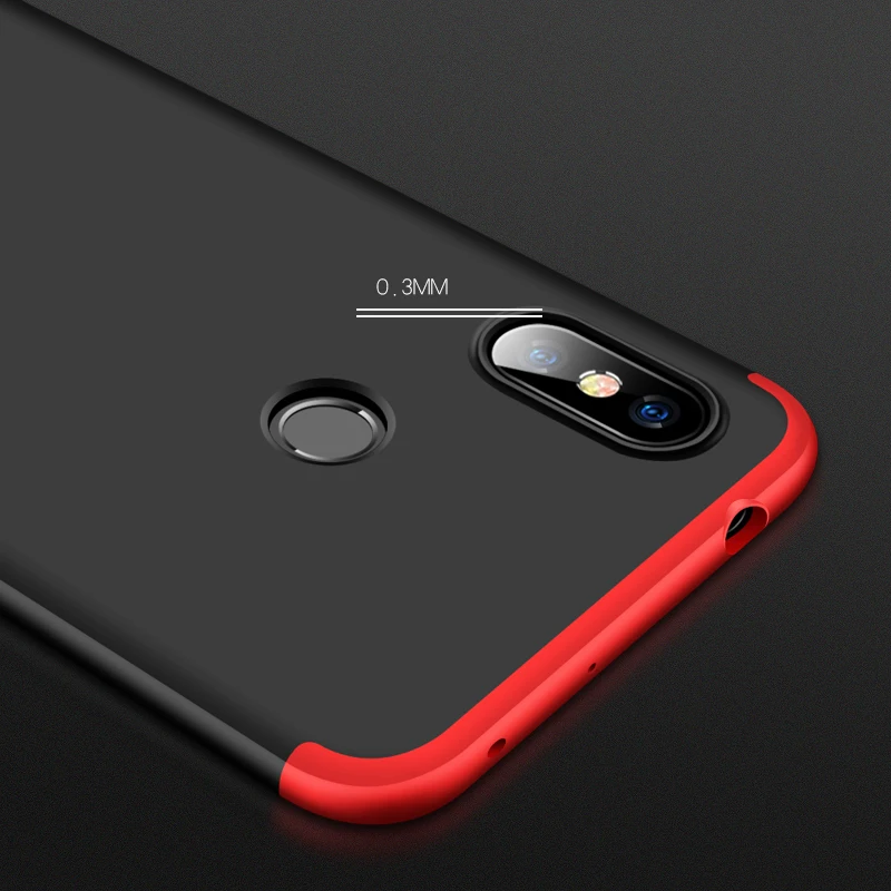 Чехол для Xiaomi Redmi Note 6 Pro Роскошный чехол 3 в 1 PC полная защита задняя крышка чехлы