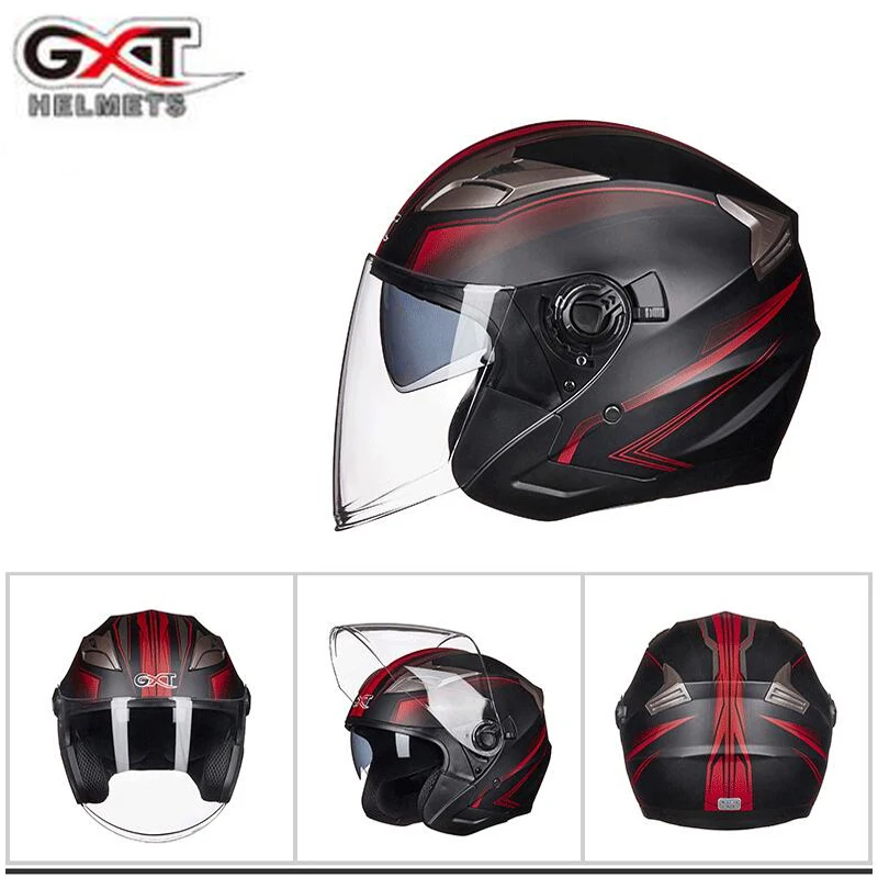Мужские/женские шлемы мотоциклетные с полулицевым козырьком GXT G-708 Электрический