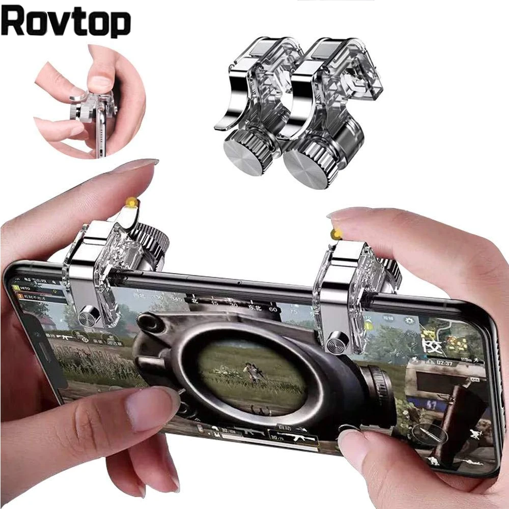 Rovtop L1R1 металлический геймпад PUBG мобильный триггер управления для смартфона