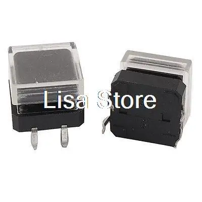 Черная квадратная крышка мгновенная кнопка тактильный переключатель 12x12 мм 4 Pin |