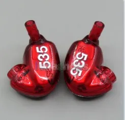 LN004671 запасные части корпус оболочки Корка Для Shure SE535 звукоизоляция шума наушники серый - Цвет: red
