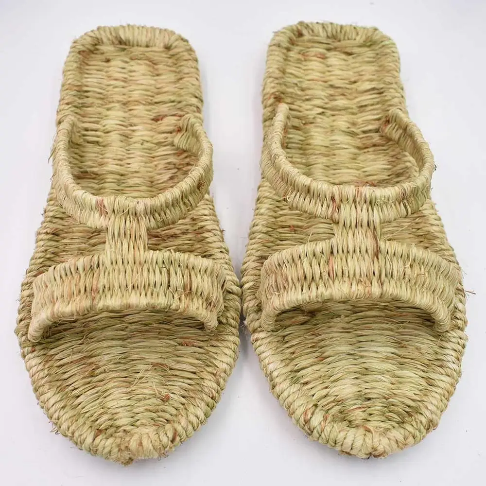 straw shoes AGESEA/китайские сандалии ручной работы для мужчин и женщин; версия года; новые летние Тканые Сандалии; индивидуальная Коллекция обуви для работы - Цвет: straw shoes