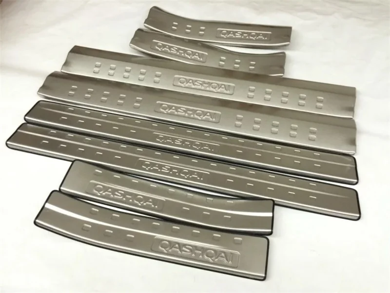 

For Nissan Qashqai J11 2016-2019 Door Sill Scuff Plate Welcome Pedal Protection Stainless Steel Car Styling Accessories 8pcs