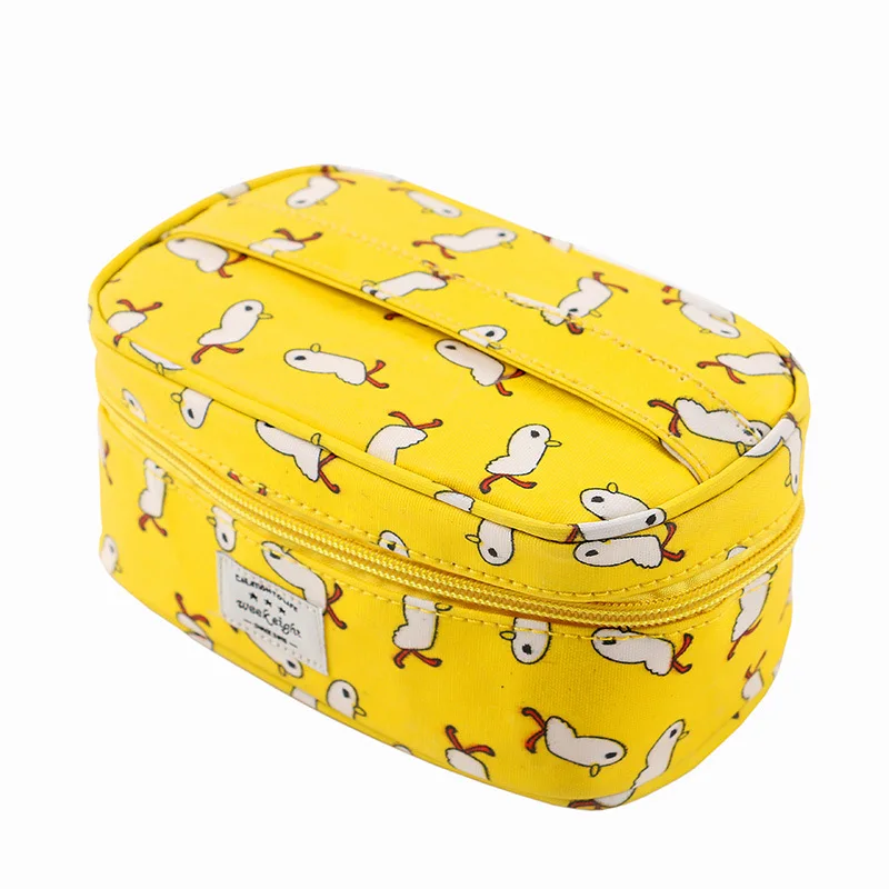 2018 косметички с разноцветным узором милые для путешествий женские сумки женская