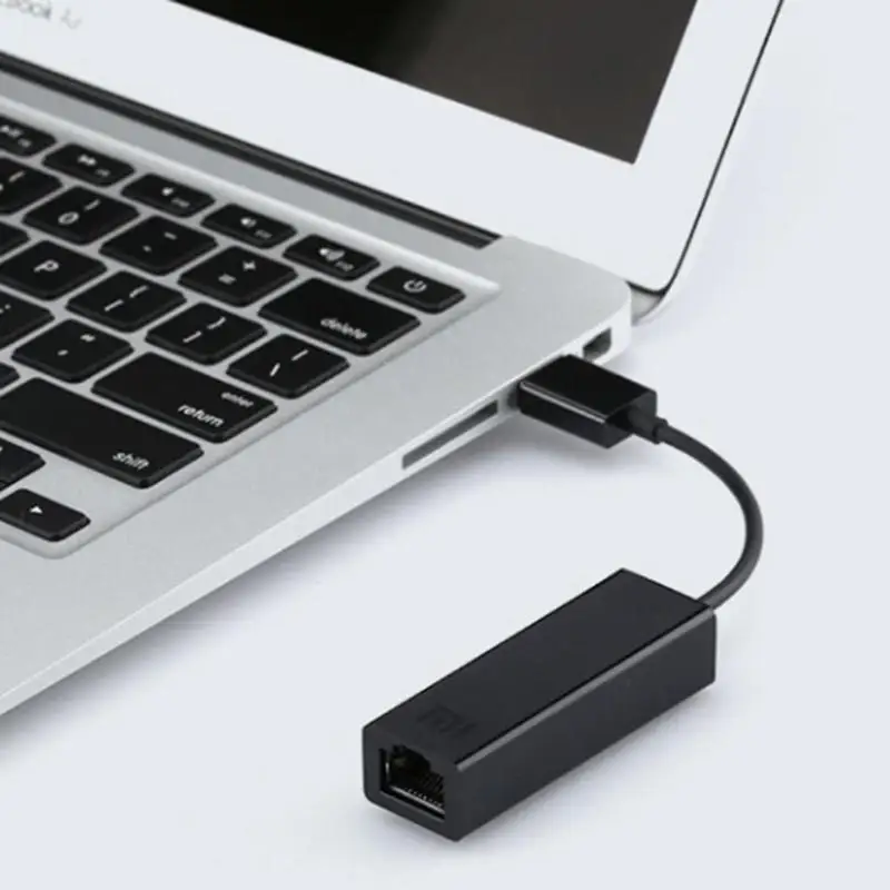 Xiaomi USB 2,0 RJ45 Ethernet адаптер Сетевая карта 10 Мбит/с и 100 Мбит/с сети автоматически для Xiaomi tv Box 3 реквизит
