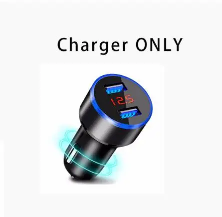 charger only Автомобильный комплект громкой связи Bluetooth, беспроводной Bluetooth стерео динамик, телефон, MP3 музыкальный плеер, Bluetooth передатчик с двойным зарядным устройством USB - Название цвета: charger only