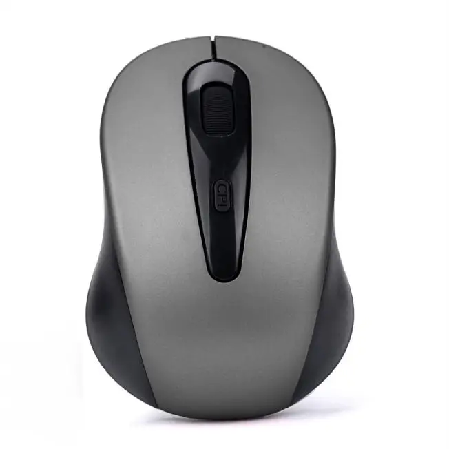 Gray 2,4 ГГц Беспроводная мышь USB оптическая прокрутка эргономичная игровая мышь для планшета ноутбука лучшая 20А Прямая поставка - Цвет: Gray