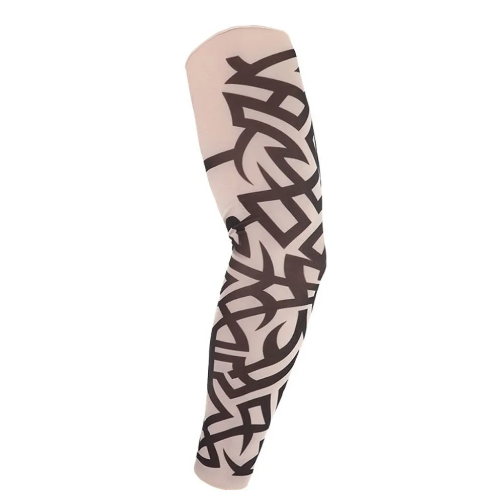 

Tattoo Sleeve Arm Warmer Unisex Anti UV Arm Sleeve Cycling Running Elasticity Compression Fake Tattoo Sport sleeve Arm Warmers