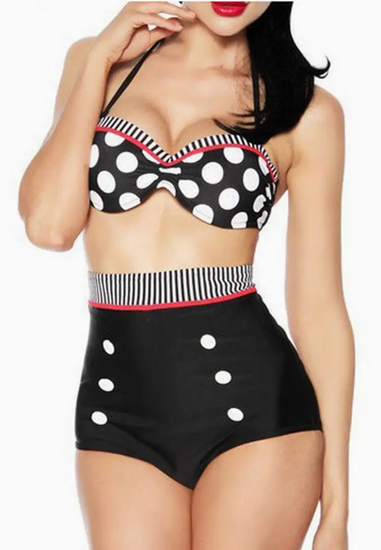 

Bikini Swimsuit Swimwear Bathing Suit Sexy High Waist with Flowers Printed Model 1536 and 3002