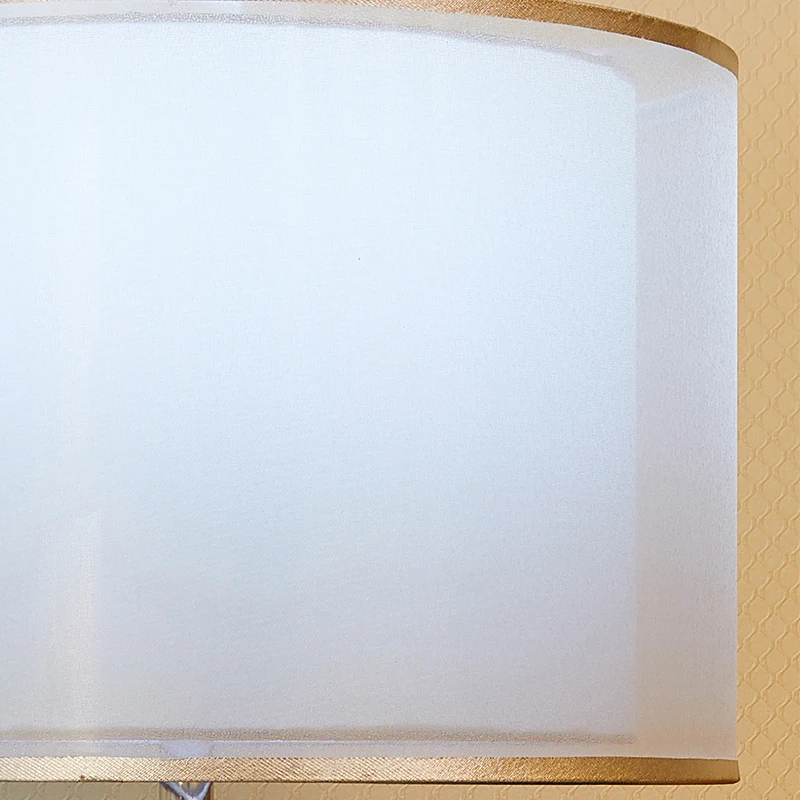 Хрустальные настольные лампы K9 двухслойные цилиндрические светильники с