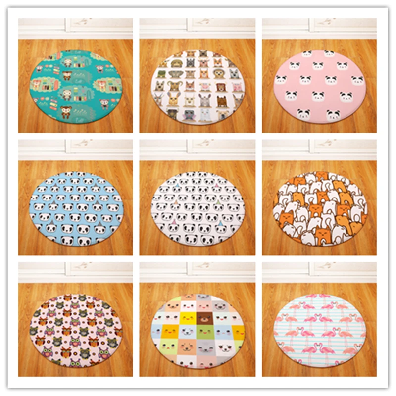 Мультяшный круглый ковер для детей Игровая палатка тренажерный зал коврик