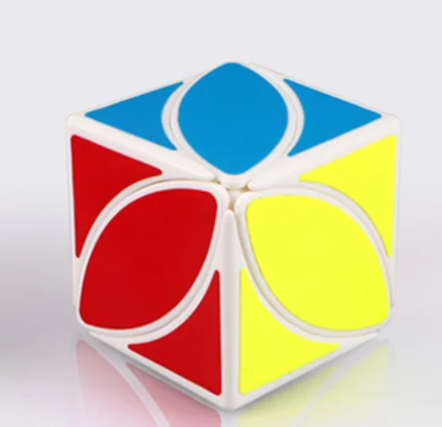 QiYi Mofangge головоломка Ivy Cube лист Скорость куб странной формы извилистые, Магический кубик, fanxin Zcube дьявольские глаза версия собаки версия без залипаний - Цвет: MFG White