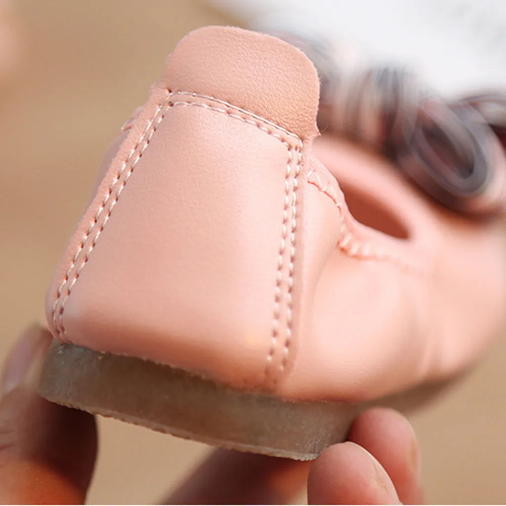 Танцевальная обувь для маленьких девочек повседневная с бантом нескользящая