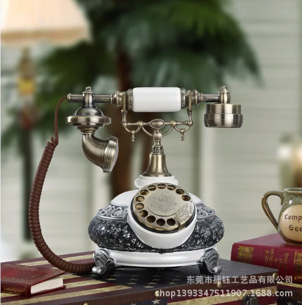 

Поворотный циферблат, телефон в стиле ретро, старинный телефон, стационарный телефон, входящий старинный европейский бутик